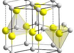 מבנה מולקולת גליום ניטריד. מתוך ויקיפדיה