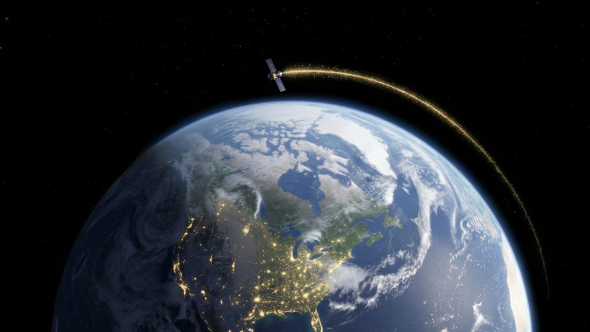 בינה מלאכותית בחלל. איור של אנבידיה לכנס GTC26.