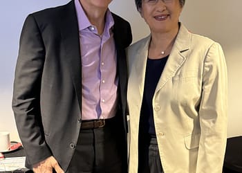 מנכ"ל אינטל פט גלקסינגר ומנכ"לית AMD ליסה סו. צילום יחצ, אינטל