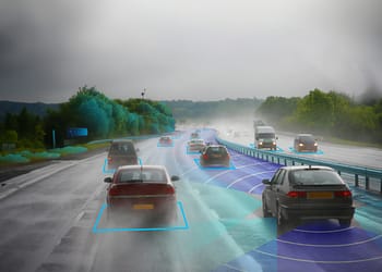 מערכות החיישנים של ארבה יכולות לספק בהירות גם בגשם שוטף. צילום יחצ