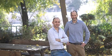 אבי ישראל, הישאם טאהא (צילום:אילן אסייג)