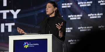 שרת התחבורה מרב מיכאלי בכנס התחבורה החכמה 2021. ריפליי הפקות צילום, הרמון אזריפר