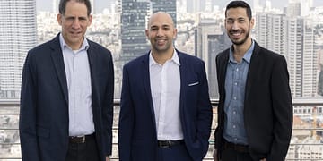 מייסדי TriEye משמאל לימין - פרופ' אוריאל לוי (CTO), אבי בקל (מנכ"ל), עומר קאפח (סמנכ"ל מו"פ). קרדיט - מקסים דינשטיין