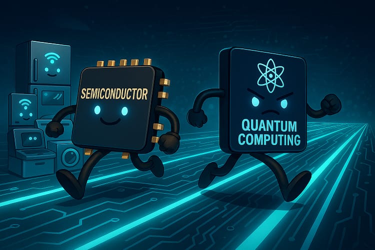 סמיקונדקטור מול מחשוב קוונטי. יש מנצח. לפחות לעשור הקרוב אילוסטרציה: Copilot